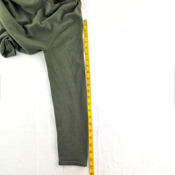 Vintage Pursuits ltd Italian Merino Wool Sweater Women's M Olive Green - Picture 5 of 6